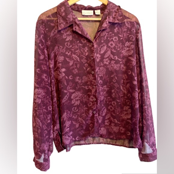 VTG Floral Button-up Blouse - Picture 3 of 7